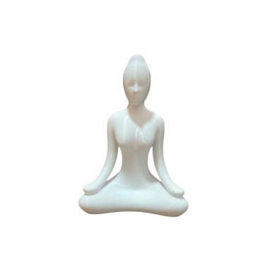 Imagem de Mulher Yoga 3D branca - 15 cm - Sanson Brothers