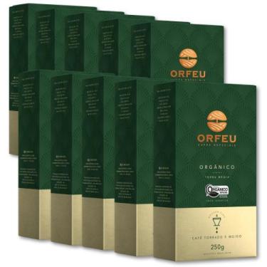 Imagem de Café Torrado e Moído Orgânico Orfeu Kit 10 Pacotes 250g