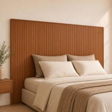 Imagem de Cabeceira para Cama de Casal Queen Florença Marrom Cedro - Casa D