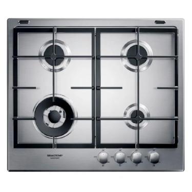 Imagem de Cooktop a gás brastemp gourmand 60cm 4 queimadores com duplachama em f