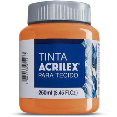 Imagem de Tinta para Tecido Fosca 250ML Laranja PCT.C/03 - Acrilex