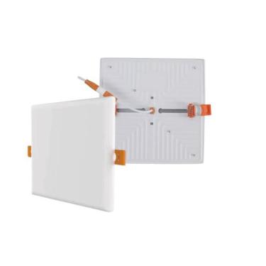 Imagem de Plafon Led Borda Infinita 20W Embutir Quadrado Bivolt 110v-220v Neutro