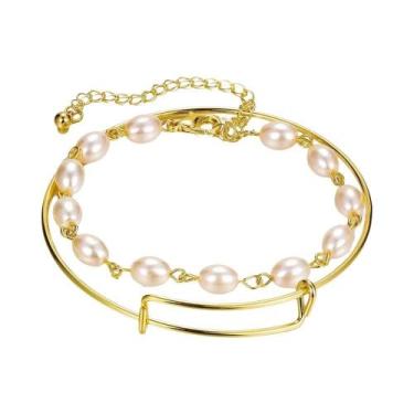 Imagem de Conjunto De Pulseiras De Corrente De Metal Dourado Boêmio Para Mulhere