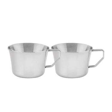 Imagem de Conjunto de Xícaras para Chá e Café Tramontina em Aço Inox com Acabame