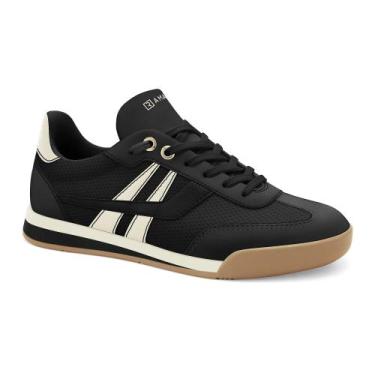 Imagem de Tênis Feminino Ramarim Casual Jogging Salto Baixo, 37, Preto