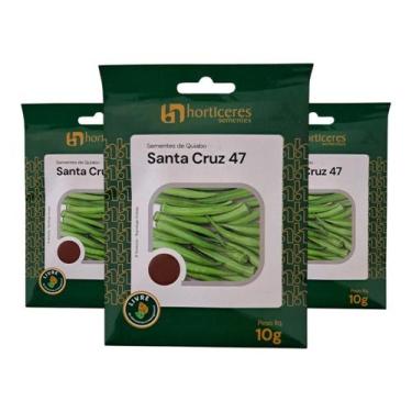 Imagem de Sementes de Quiabo Santa Cruz 30g Horticeres  Cultivo Profissional e C