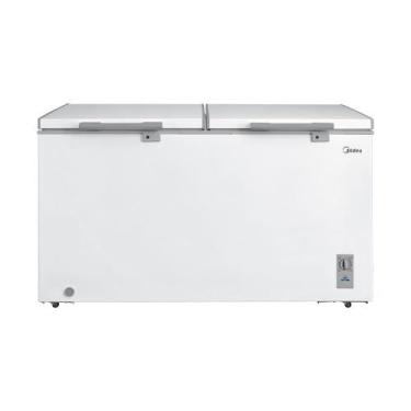 Imagem de Freezer Horizontal 2 Portas 418L Inverter Bivolt Branco Midea, Branco,