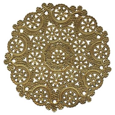 Imagem de Royal Consumer Doilies de lacre redondo, dourado, 25 cm, pacote com 8 (B26511)