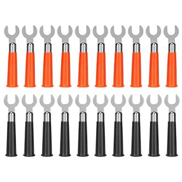 Imagem de Plugue Banana Y Spade 20 pçs, plugue banana 19A boa condutividade U conector de garfo 6 mm solda passo tipo U tipo plug forquilha conectores de fio para veículos de equipamentos eletrônicos