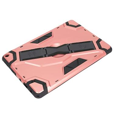Imagem de Capa com abas, capa protetora de TPU com absorção de choque ultra fina durável PC rígido resistente para tablet Fire HD 10 para tablet Fire HD 10 Plus ouro rosa