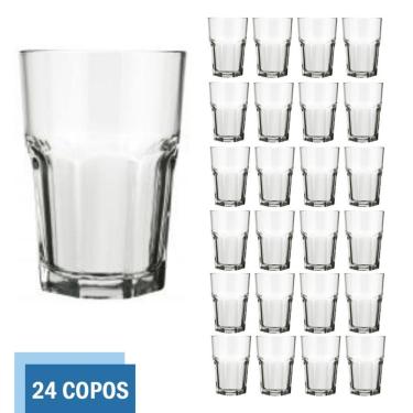 Imagem de Copo Vidro 200ml Bristol Suco Agua Cristal Luxo Nadir - 24Un
