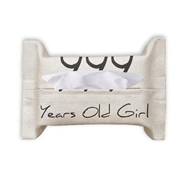 Imagem de 999 Years Old Girl Age Art Deco Presente Fashion Papel Toalha Facial Lenço Saco Guardanapo