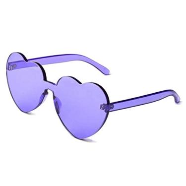 Imagem de Óculos de sol femininos moda designer amor coração polarizado festa óculos de sol vintage uv400 bonito sem aro feminino óculos de sol, a05, china