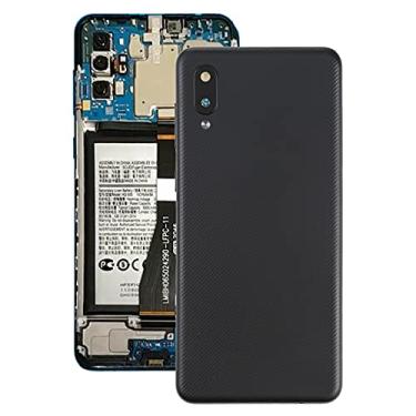 Imagem de HONGYAN Peças de substituição de telefone celular Tampa traseira da bateria com a tampa da lente da câmera para Samsung Galaxy A02 Acessórios telefônicos