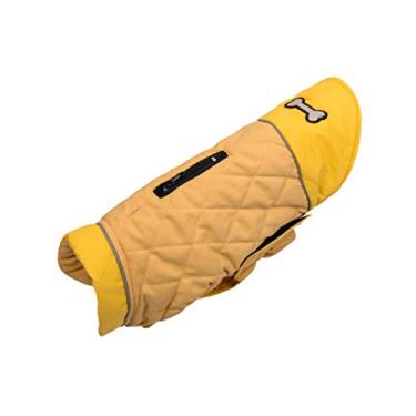 Imagem de Moletom para cães de estimação com clima frio, jaqueta para cães de algodão slip on pet cachorro macacão reversível à prova de vento colete reflexivo à prova d'água térmico para cães pequenos e grandes