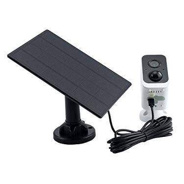 Imagem de Homesen Câmera de vídeo Web 2MP WiFi Bateria Câmera de Segurança 1080P Câmera de Vigilância Doméstica Câmera Solar Exterior com Áudio 2 Vias Visão Noturna Detecção de Movimento IP66