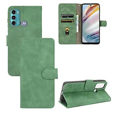 Imagem de For Motorola Moto G60 / G40 Fusion Solid Color Skin Feel Magnetic Buckle Horizontal Flip Texture PU Leather Case with Holder & Card Slots & Wallet