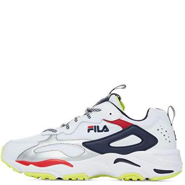 Imagem de Fila Men's Ray Tracer Fashion Sneakers White Navy Red 11