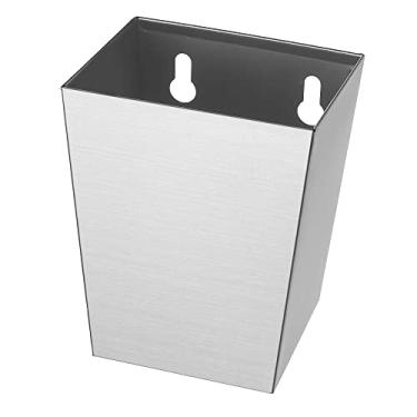 Imagem de Coletor de tampa de garrafa de cerveja de aço inoxidável estreito 304 para área externa montada na parede com orifícios de drenagem pré-perfurados na parte inferior