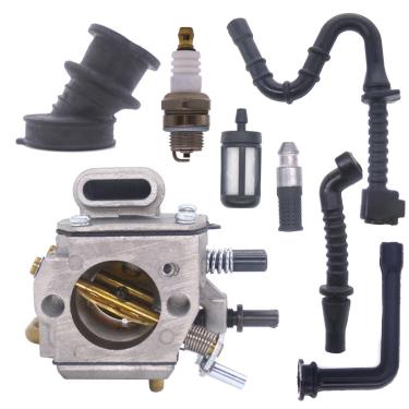 Imagem de Carburador FitBest com filtro de linha de combustível/óleo, linha de impulso, vela de ignição para motosserra Stihl 044 046 MS440 MS460
