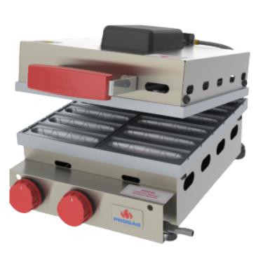 Imagem de Máquina de Crepe Suíço 12 Cavidades Progás a Gás PRK-120G G2 Style