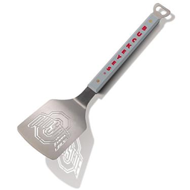 Imagem de YouTheFan NCAA Ohio State Buckeyes Spirit Series Sportula espátula de aço inoxidável para grelhar, 47 cm x 10 cm