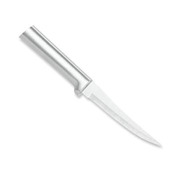 Imagem de Rada Faca Cutlery Super Parer (R127), lâmina oca de aço inoxidável de 11 cm, feita nos EUA, cabo prateado