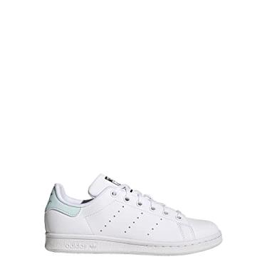 Imagem de adidas Originals Tênis de skate unissex Stan Smith, Ftwr branco/quase azul/preto, 6 Big Kid