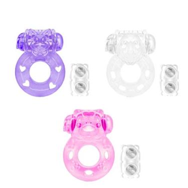 Imagem de Kit Anel Peniano Vibrador com 3 unidades
