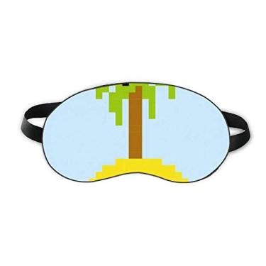 Imagem de Summer Sail Coconut Tree Pixel Sleep Eye Shield Soft Night Vlindfold Shade Cover