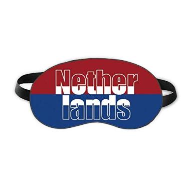 Imagem de Capa de sombra macia para dormir com nome da bandeira dos Países Baixos