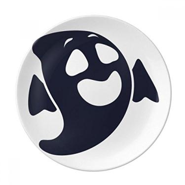 Imagem de Ghost Full Laugh of Hallowmas Prato decorativo de porcelana Salver Prato de jantar