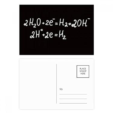 Imagem de Cartão postal Chemistry Kowledge Eletrólise of Water Conjunto de cartões postais de aniversário Cartão de agradecimento