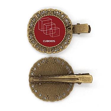 Imagem de Grampo de cabelo geométrico matemático com grampo de cabelo