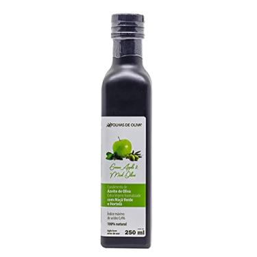 Imagem de Azeite de oliva extra virgem natural com maçã verde e hortelã Folhas de Oliva - acidez 0,4% - 250 ml