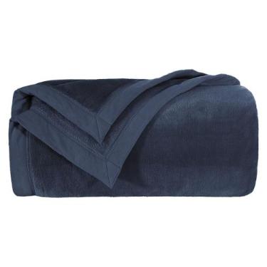 Imagem de Cobertor Manta Blanket 600 Azul Marinho King - Kacyumara
