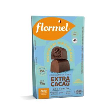 Imagem de Bombom Ao Leite Com Creme Extra Cacau Zero Açúcar Pouch 5Und - Flormel