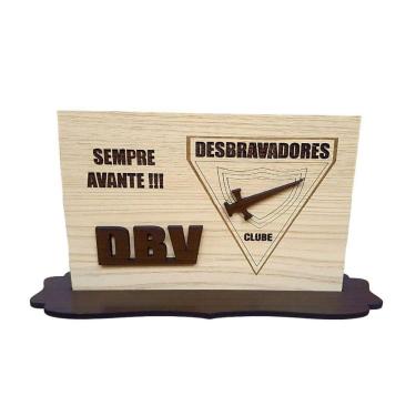 Imagem de Placa Decorativa Desbravadores Para Mesa Dbv