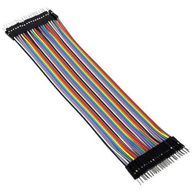Imagem de 40x Cabo fio Jumper Macho x Macho 20 cm para arduino, esp, raspberry, protoboard