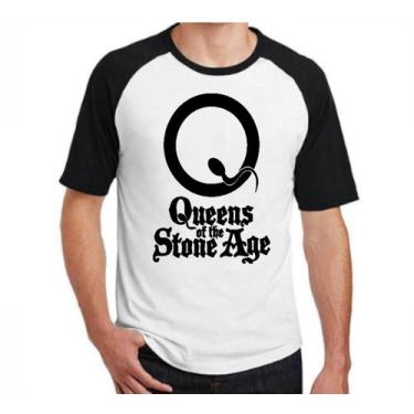 Imagem de Camiseta Raglan 100% Algodão - Queens Of The Stone Age - Mikonos