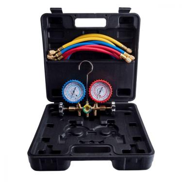 Imagem de Kit Manifold com Visor Hulter Mangueira 1/4" 90cm com Maleta HT5536GPF