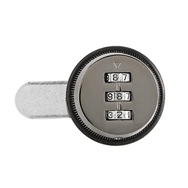 Imagem de Combinação Cam Lock, Gabinete Cam Lock Senha Codificada Lock Cabinet Combinação Lock Segurança Locks Keyless Cabinet Lock Para Box Mailbox Cabinet(20mm-Preto)