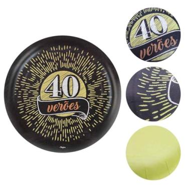 Imagem de Prato 18cm R633 40 Anos - Pacote Com 08 Un Regina Colorido