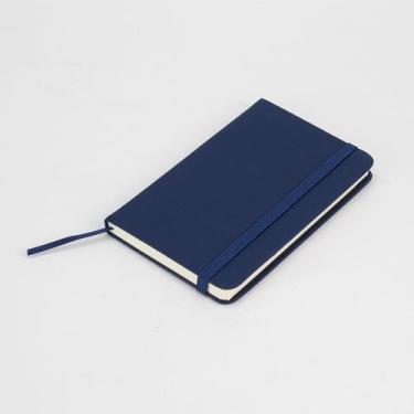 Imagem de Caderno  Pequeno Tipo Moleskine Com Capa Dura 80 Folhas Azul Viktwa