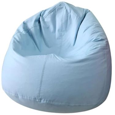 Imagem de Puff para Sala Quarto Gamer Escritório Eventos Áreas de Recreação Empresas Escolas Formato Gota Receba Pronto p/Uso com Enchimento Cor: Azul Claro Celeste