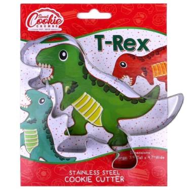 Imagem de Cortador de biscoito Dinossauro Tiranossauro Rex Trex – Aço inoxidável