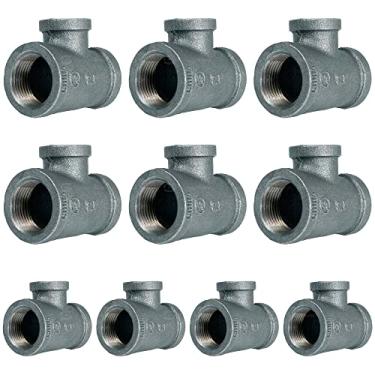 Imagem de Everflow GMRT1006 1" x 3/4" x 1/2" Tee redutor galvanizado maleável