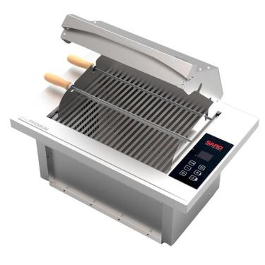 Imagem de Churrasqueira Elétrica Cooktop Embutir Inox Saro Ched C/ Pain