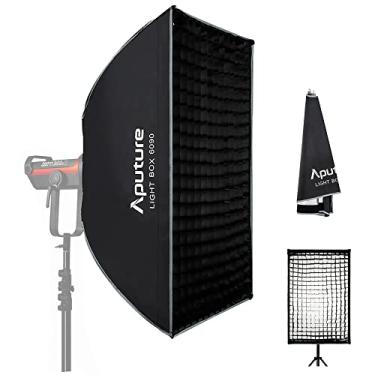 Imagem de Aputure Light Box 6090 Retangular Softbox com Grade para Retratos Fotografia de Produto Gravação de Vídeo para Amaran 60c/60x 200/100d, Aputure LS 300d II 300x 600d pro 120d ii Luz de vídeo LED (60 x