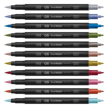 Imagem de Kit Marcador Dual Brush Aquarelavel Cis Escolha As Cores